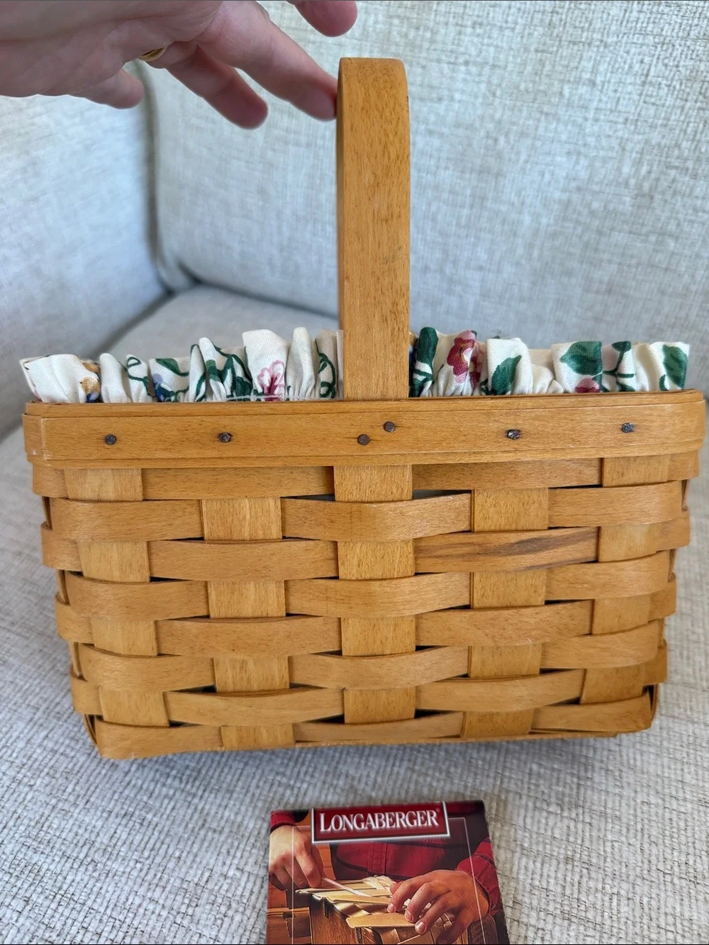 Longaberger handwoven basket